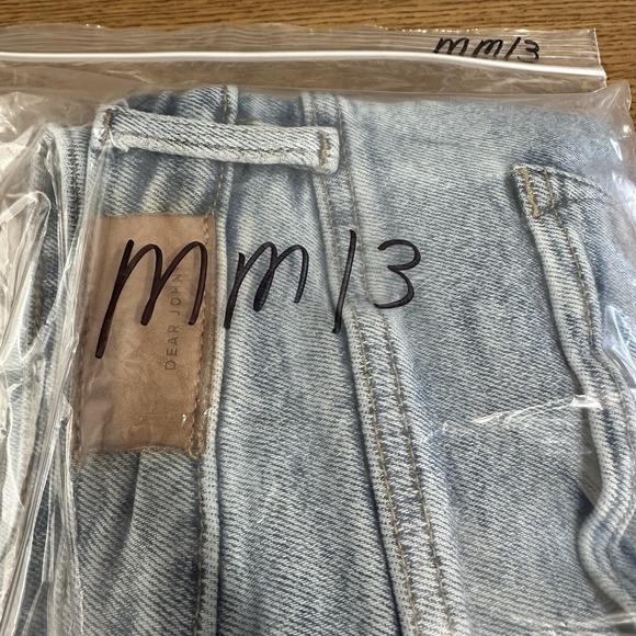 Dear John Frankie Straight Cropped Distressed Ripped High Rise Jeans Women Sz 30 - Picture 8 of 8